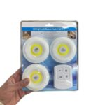 1180 - LED Light With Remote Set of 3