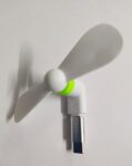 1021 - Mini USB Fan With Micro B To C Adapter